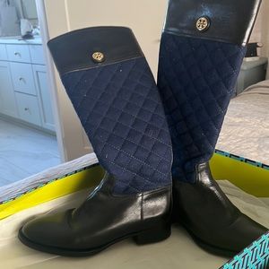 Tory Burch Livingston Riding Boots, 8.5M